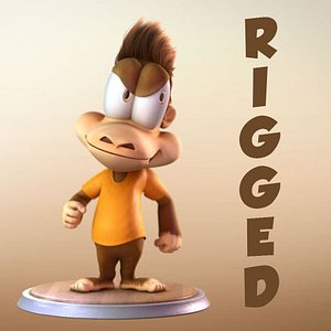 Maya Cartoon Character Monkey
