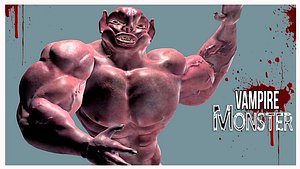 3d model vampire monster