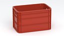 Portable Plastic Crate red
