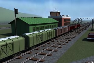 train station 3d model