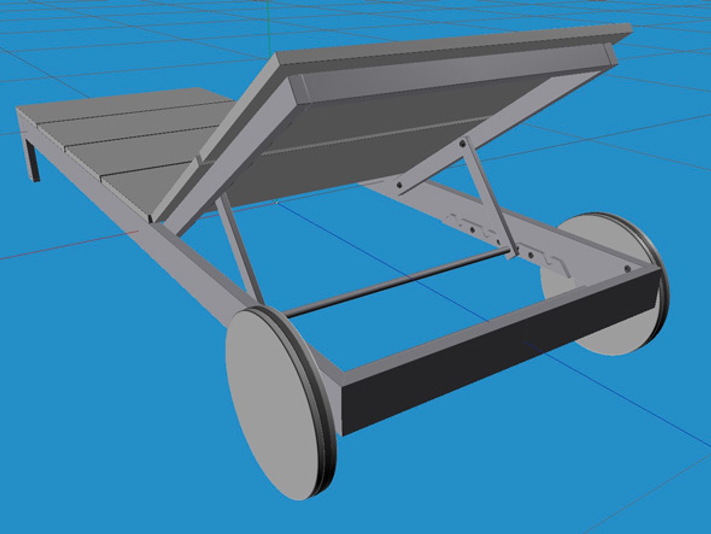 Sun Lounger 3d Model