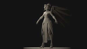 mercy overwatch alembic 3D model