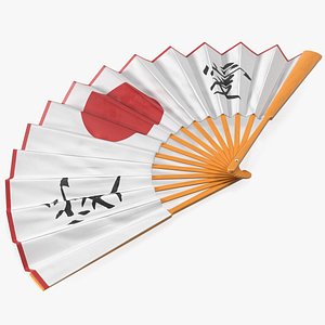 3D Traditional Japanese Fan