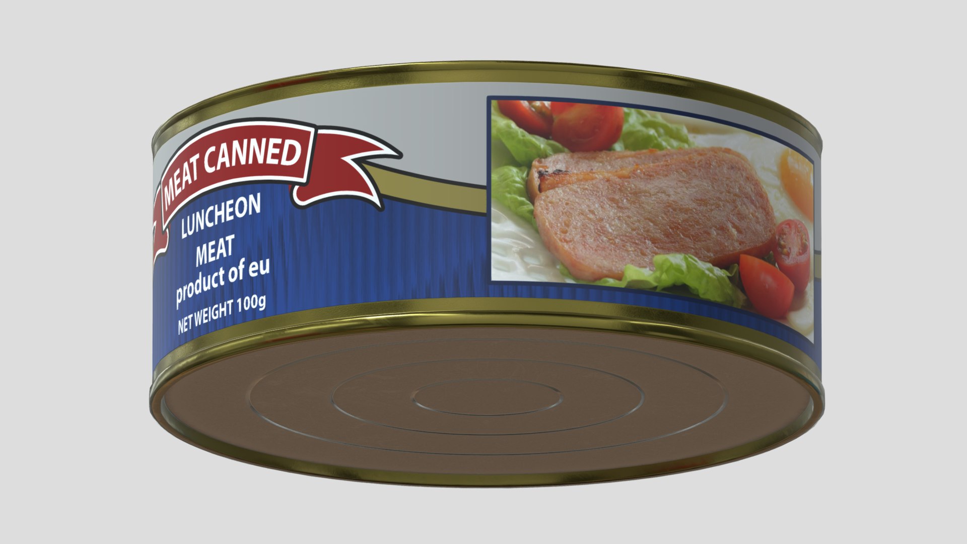 Meat Canned Low Poly 3D Model - TurboSquid 2274118