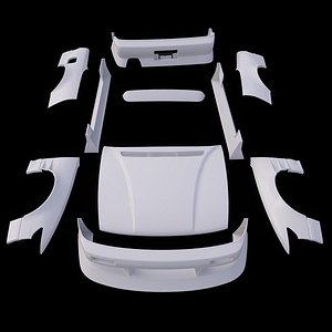 Nissan Silvia S13 Origin Labo Aggressive Line Body Kit model