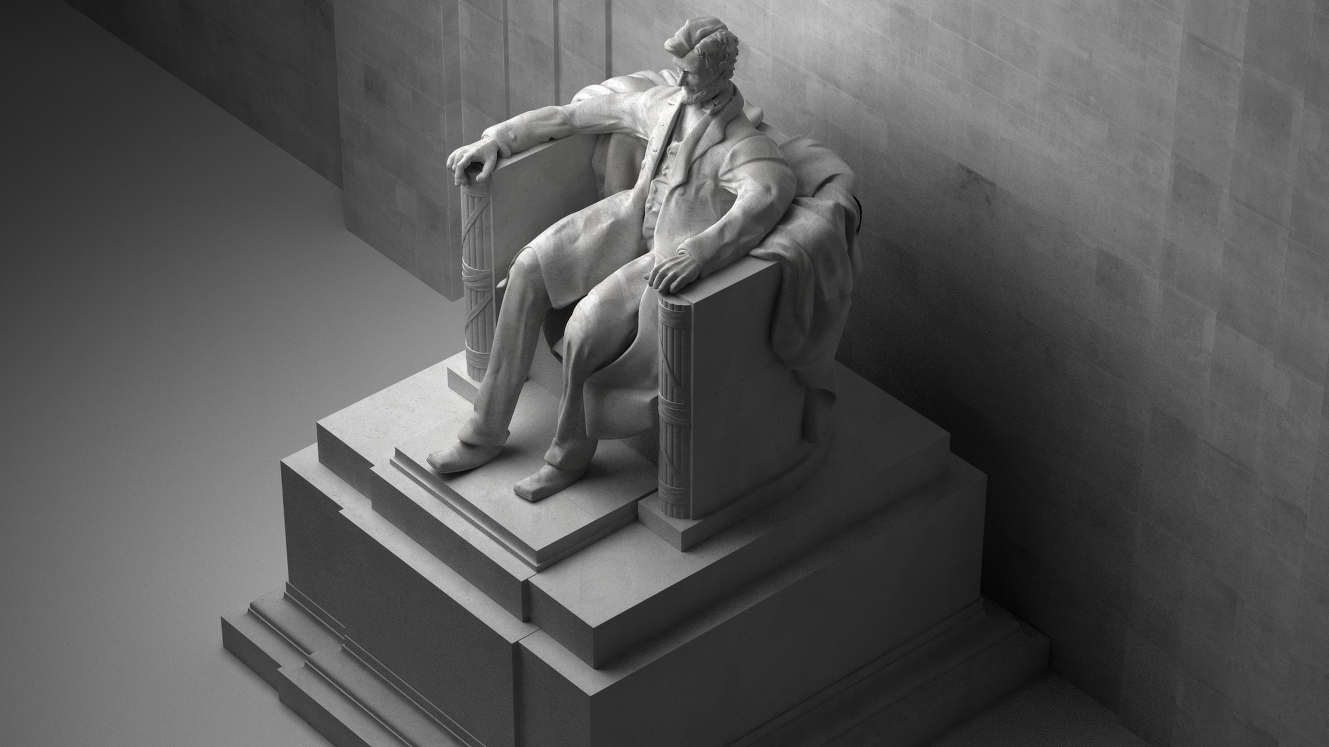 3d model memorial statue