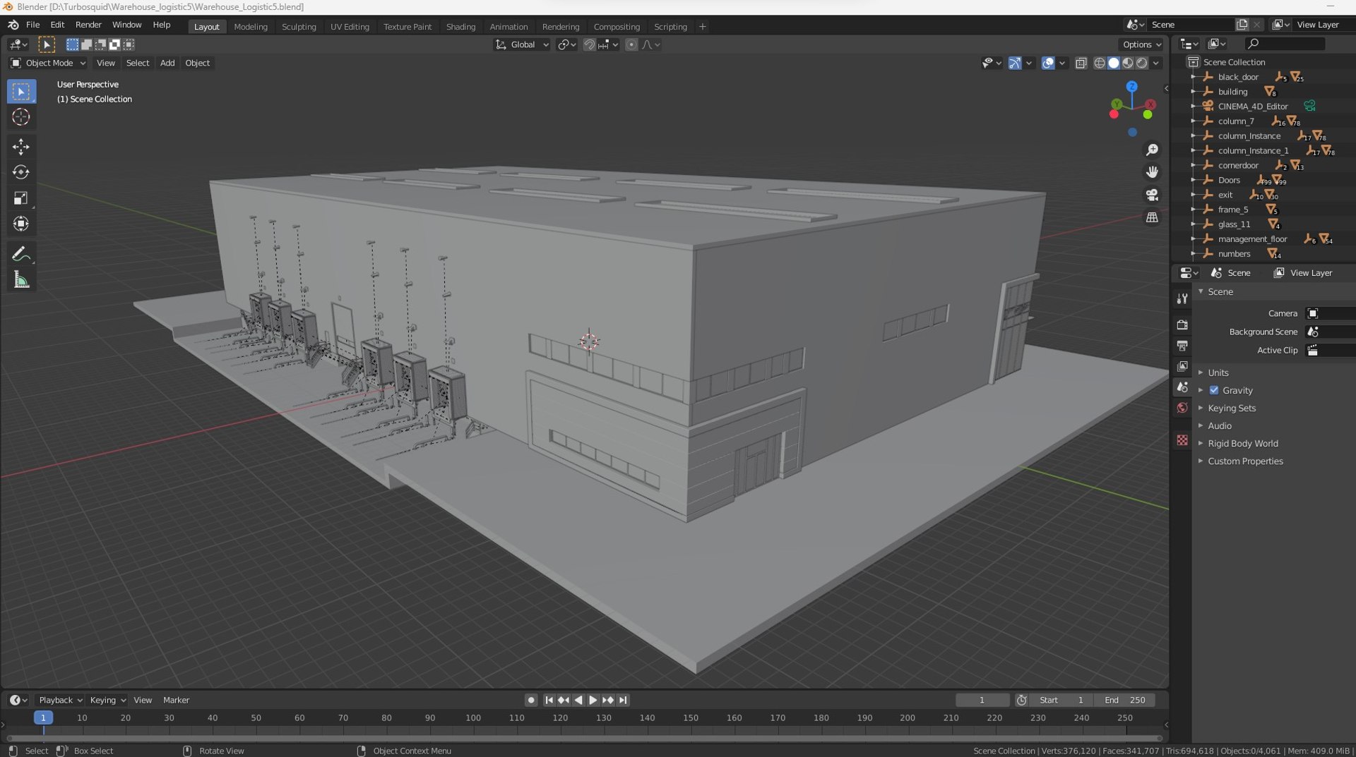 Warehouse Logistic 5 Interior And Exterior 3D Model - TurboSquid 2066445