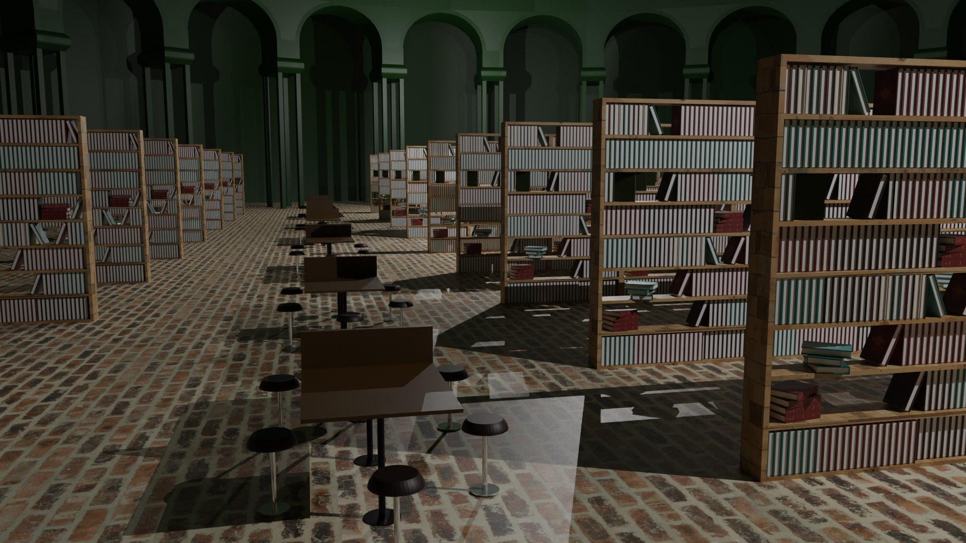 Library Interior Model - TurboSquid 2132154