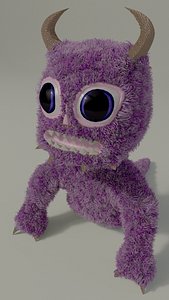3D shocked monster toy