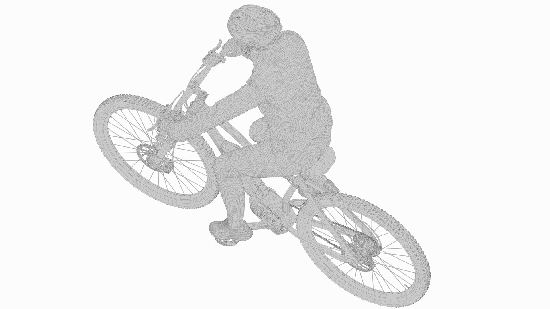 3D Female Bicycle Rider - TurboSquid 2050783