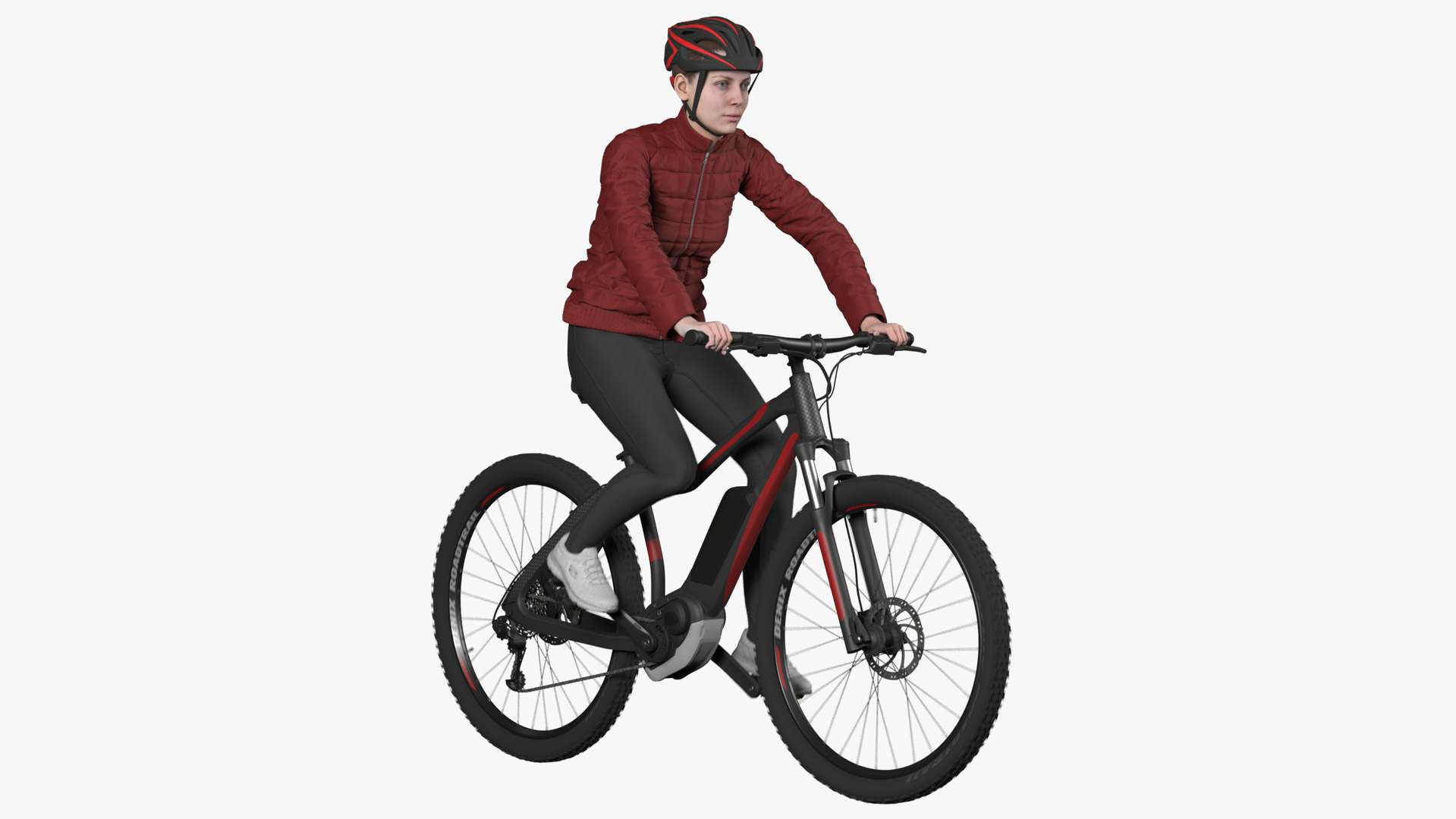 3D Female Bicycle Rider - TurboSquid 2050783