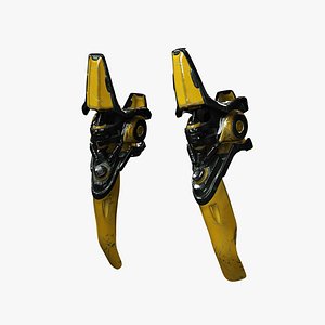 Mechanical Leg Prosthetics - Game-Ready Sci-Fi Cyber Legs