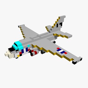 3D S3 Viking - pixelated model