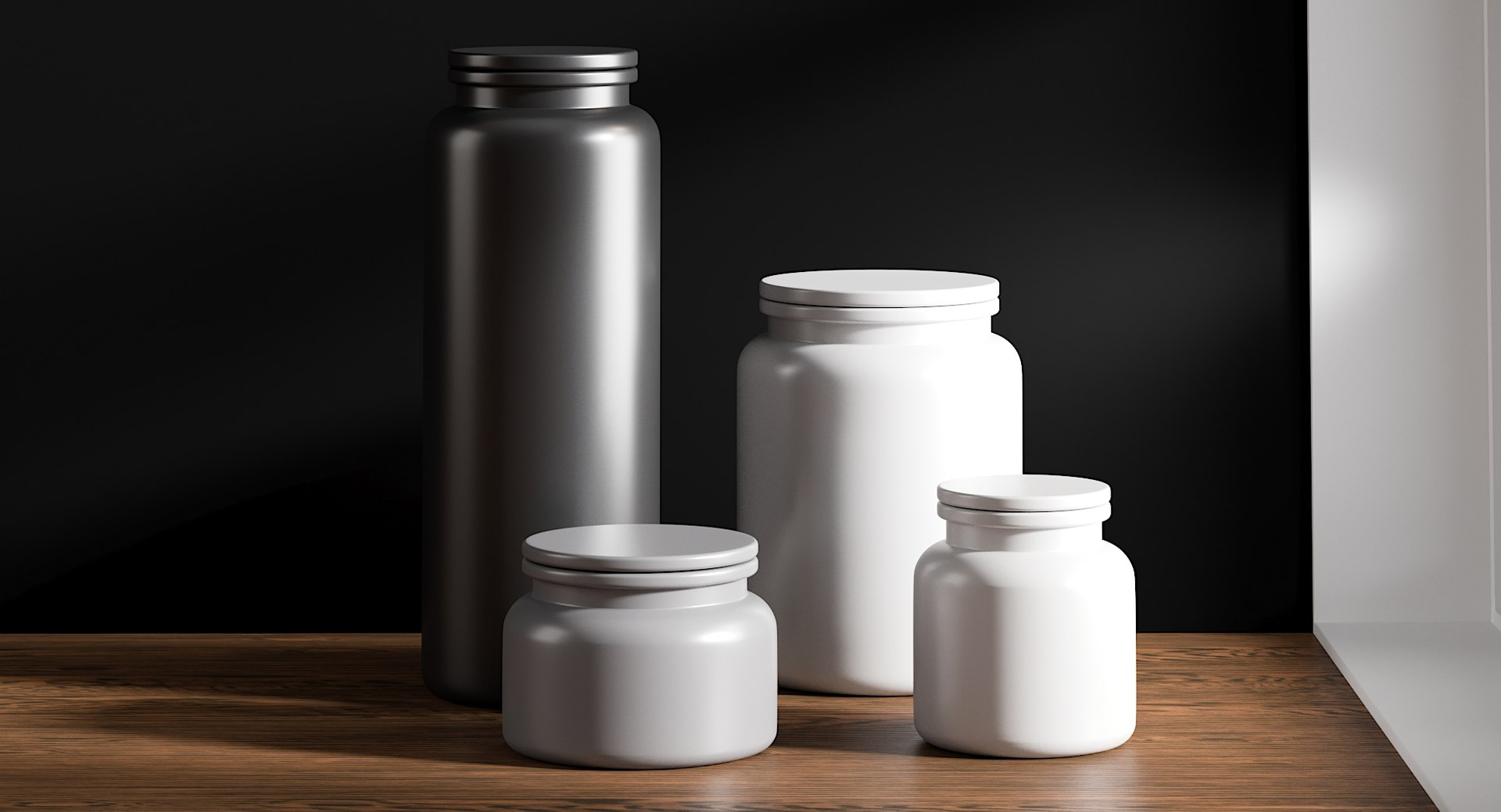 realistic prep canisters 3D model https://p.turbosquid.com/ts-thumb/Ru/cOuxQM/WnaIm6Ye/_view03/jpg/1572528419/1920x1080/fit_q87/b39754cf80d434de7813f7762277ba038e187d3a/_view03.jpg