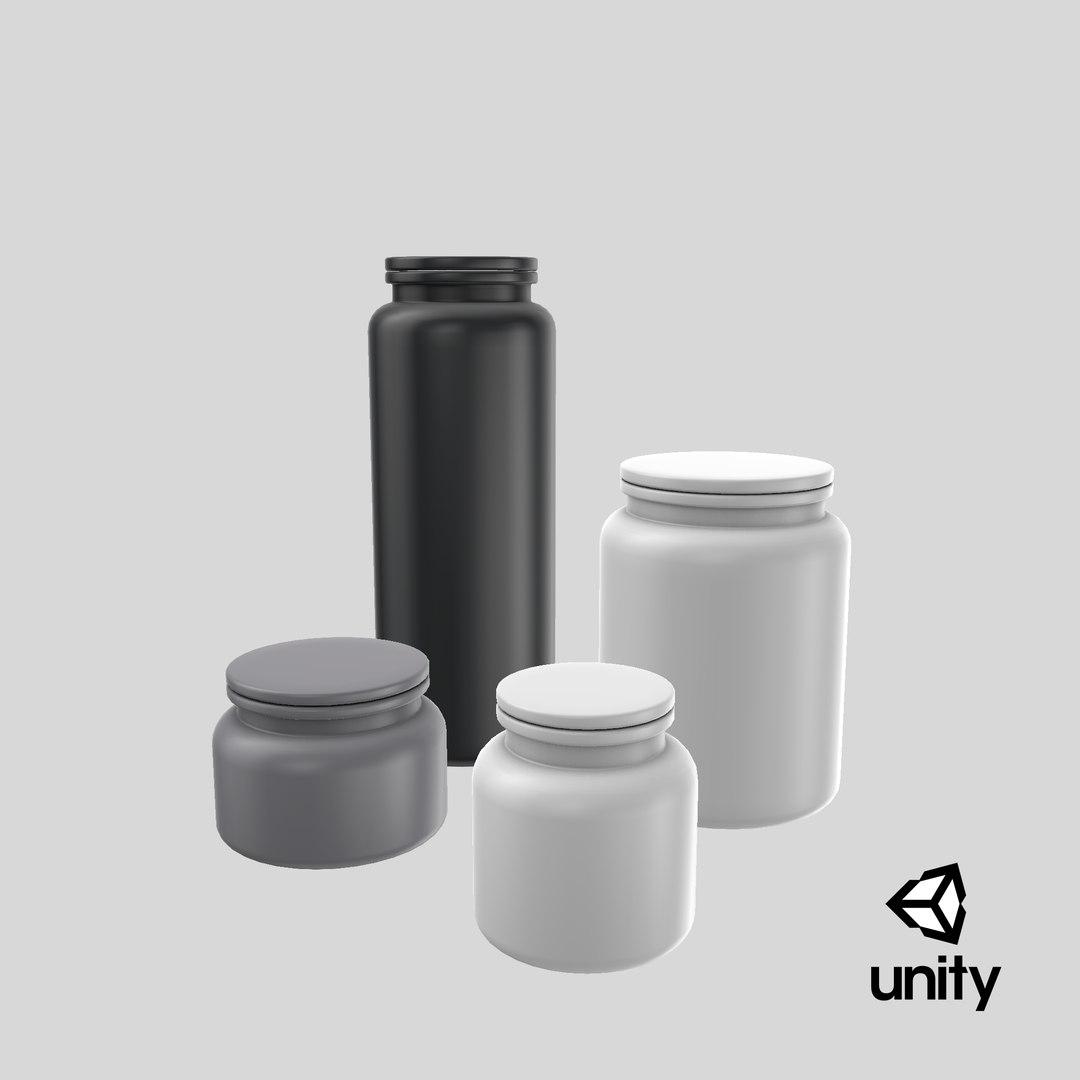 realistic prep canisters 3D model https://p.turbosquid.com/ts-thumb/Ru/cOuxQM/n9ziNXCF/stemcell_unity_render/png/1573315103/1920x1080/fit_q87/ef7a5c31ddfb33b1de91a2c0e27f70c7e6e949c0/stemcell_unity_render.jpg