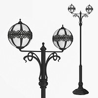 Street lamp two bulb v4.0