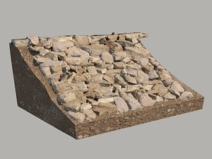 Rocky slope Low-poly