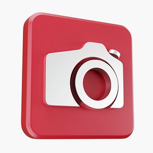 Photo Camera 3D Icon