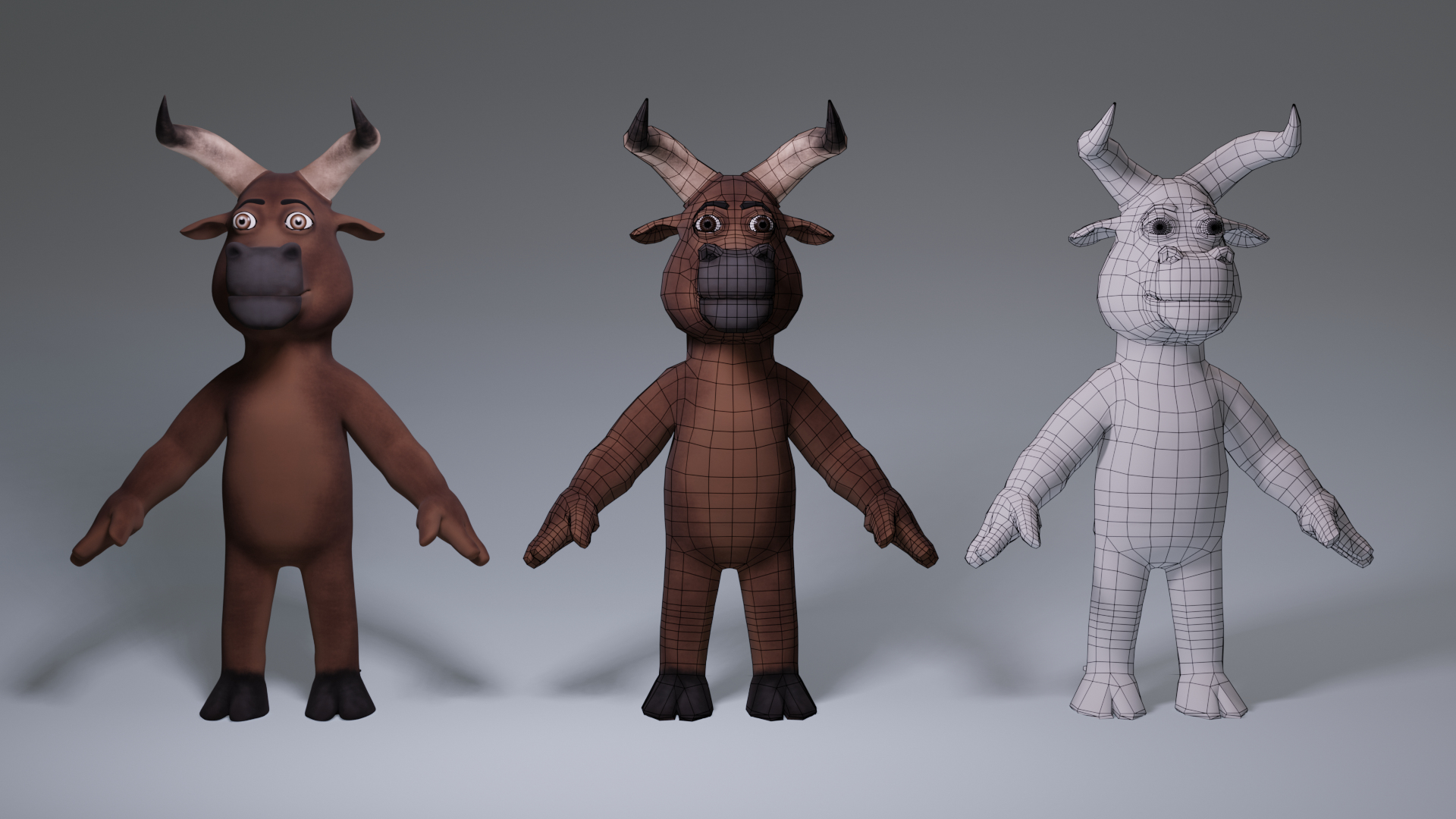 3D rigged toon humanoid animation https://p.turbosquid.com/ts-thumb/Ru/mhTBx3/H9FJy5oR/thbulltt/png/1596594061/1920x1080/turn_fit_q99/2282fced8c933bab765e9ff2d86b98b46e9f4f58/thbulltt-1.jpg
