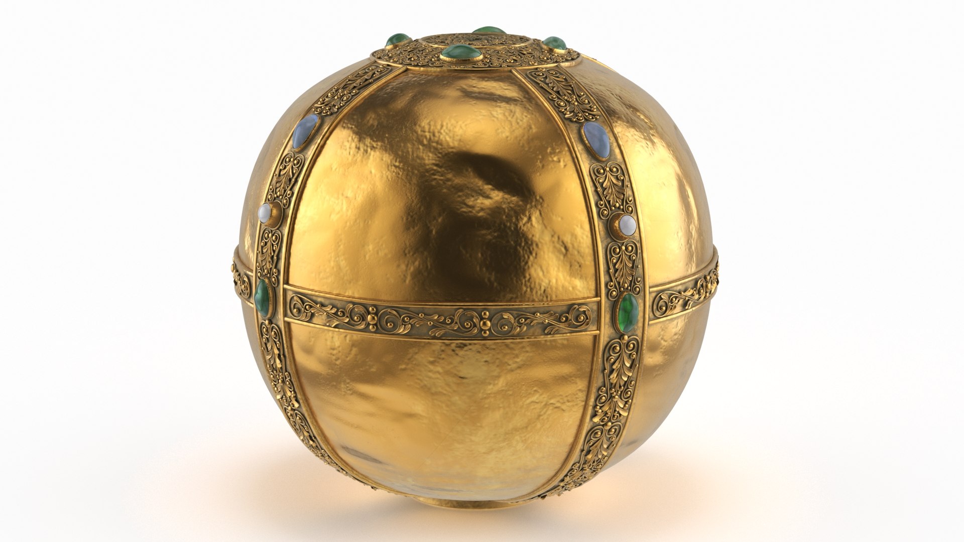 Coronation Ceremonial Orb Gold 3D model preview