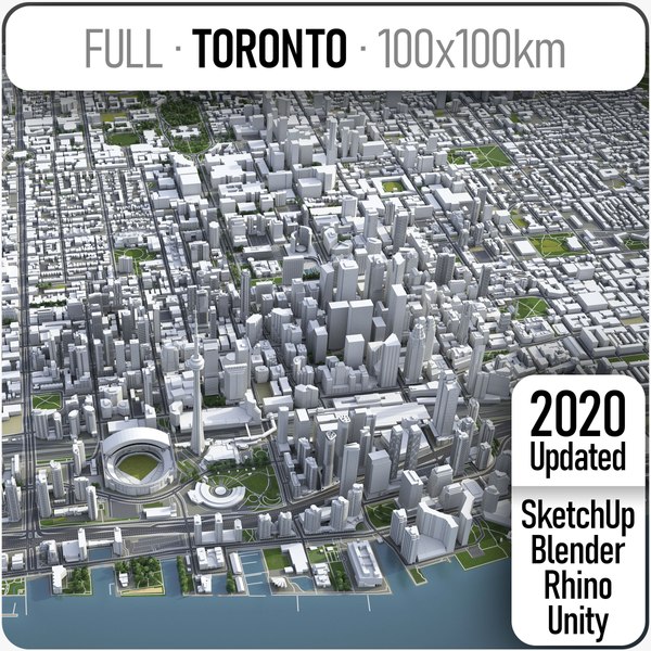 3D model toronto canada town