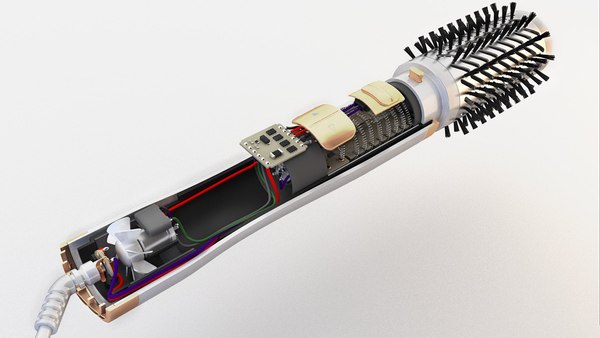 3D model hair dryer hot air