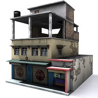 Indian Building Low Poly