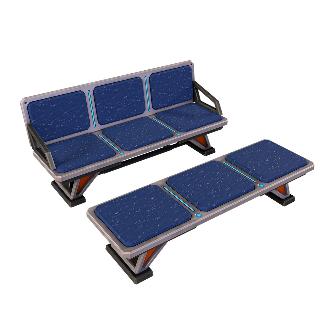 SCI-FI Bench 3D - TurboSquid 2235798