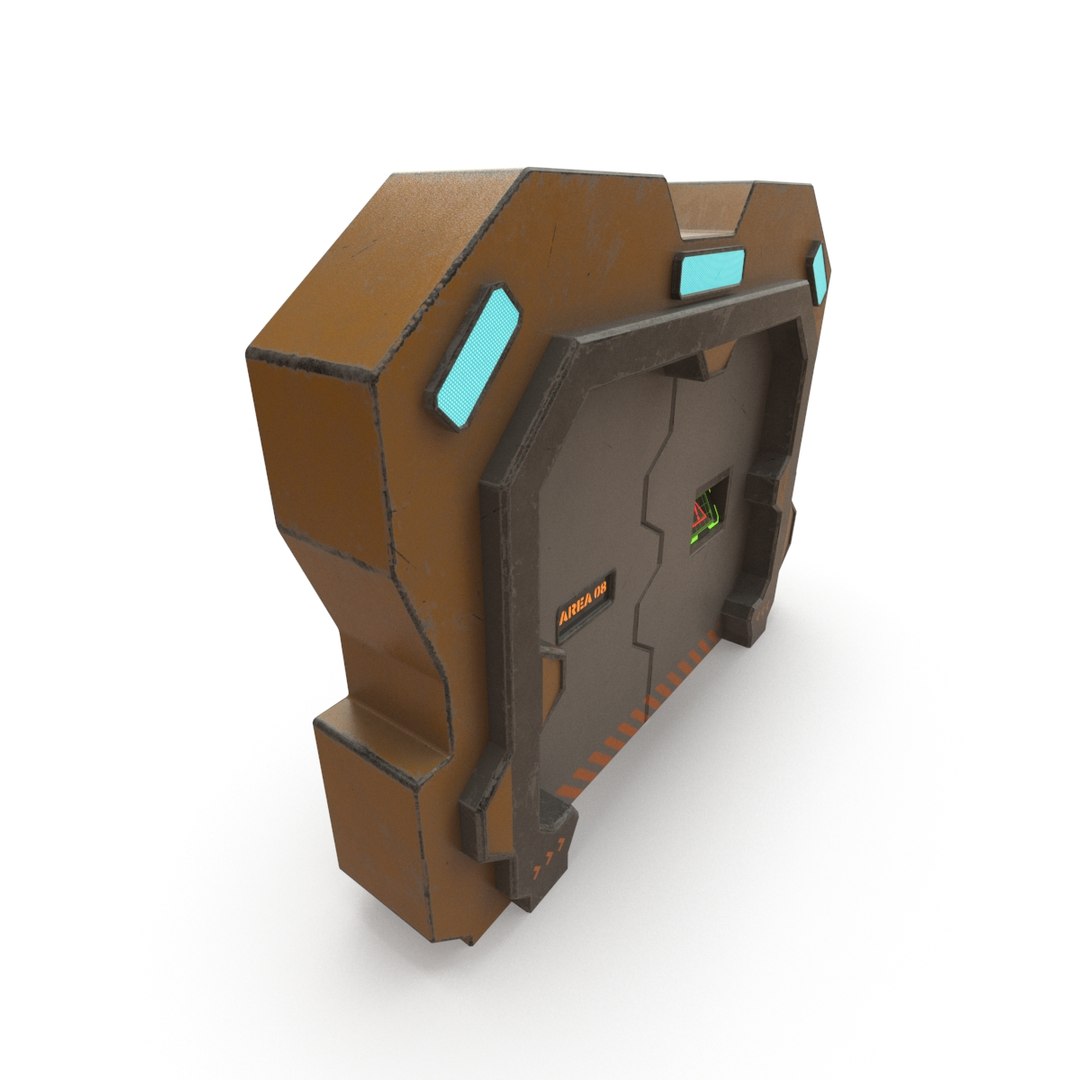 3D Sci Fi Gate PBR - TurboSquid 1810095