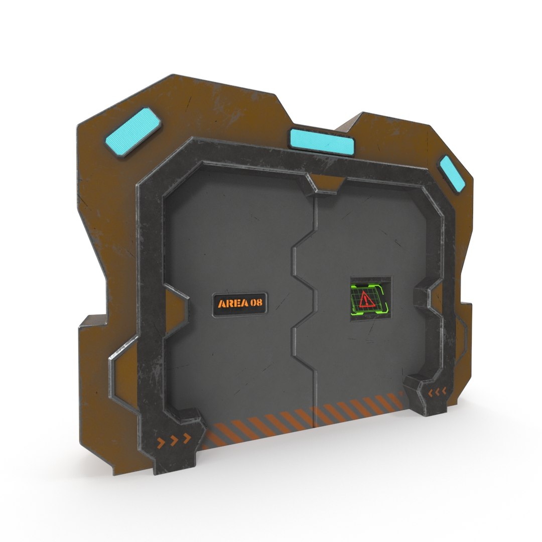 3D Sci Fi Gate PBR - TurboSquid 1810095