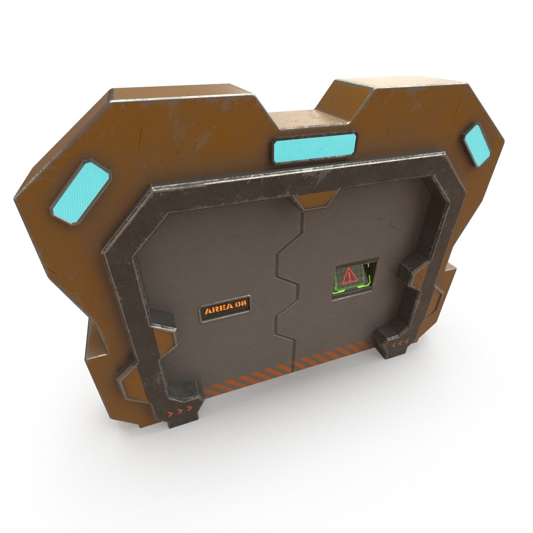3D Sci Fi Gate PBR - TurboSquid 1810095
