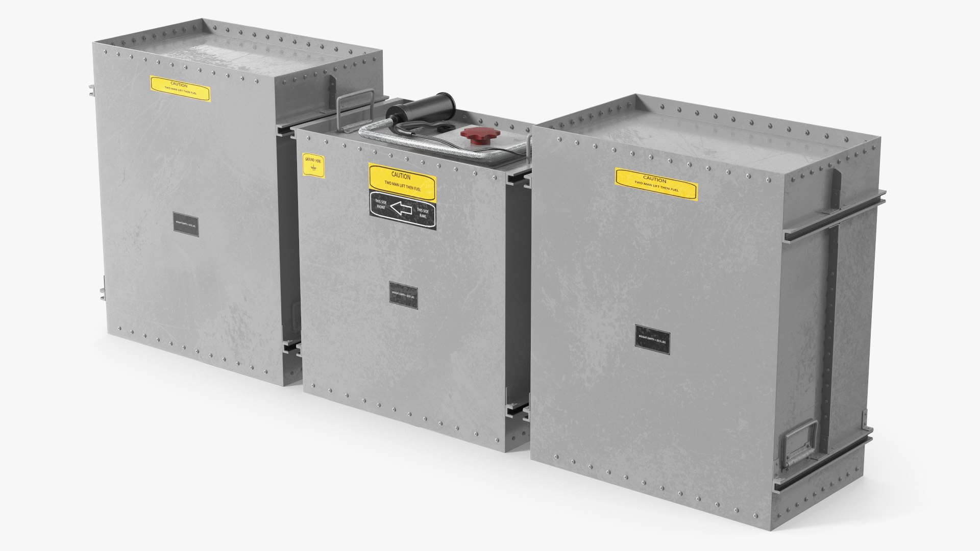 Cargo Boxes Set 3D model preview