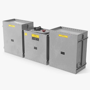 Cargo Boxes Set 3D model