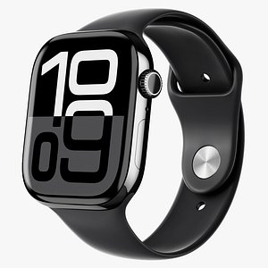 3D Apple Watch Series 10 Jet Black