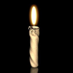 free candle flame 3d model