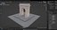 Monumental Arch Structure with Sculptures 3D model