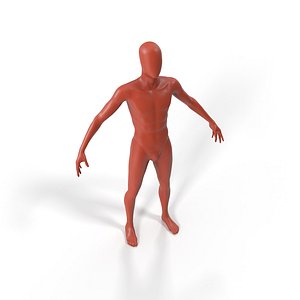 Male Mannequin Dark Grey for 3D Print 3D