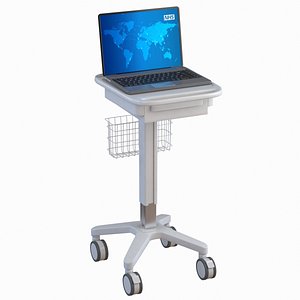 Mobile Laptop Cart 3D model