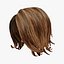 3d model of female hairstyles pack