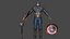 3D model Captain America