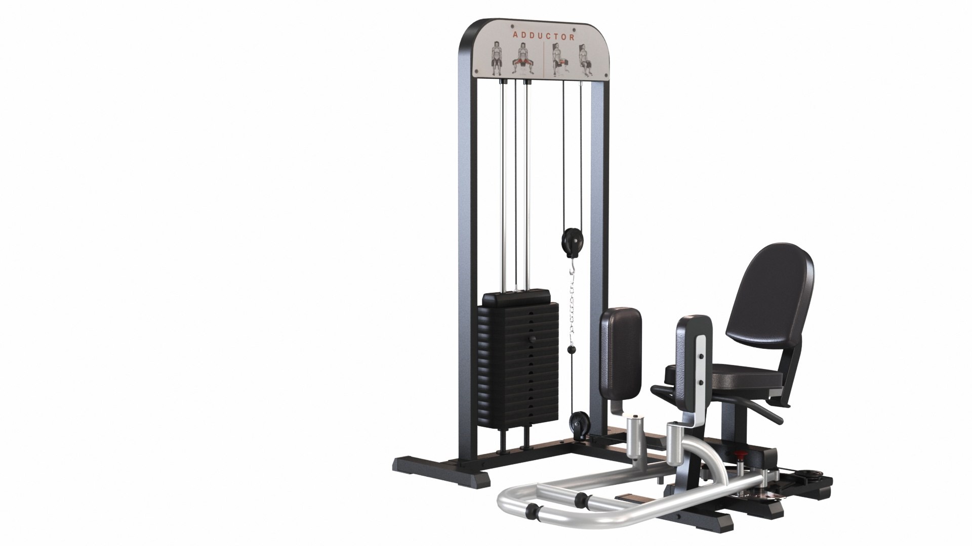 3D GYM Abductor And Adductor Machine Collection Model - TurboSquid 1926267