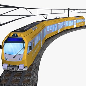 mariazellerbahn - austrian electric passenger train 3D model