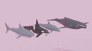 Cartoon Sea Animals Pack