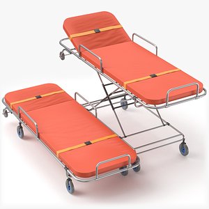 3D Ambulance Stretcher Set