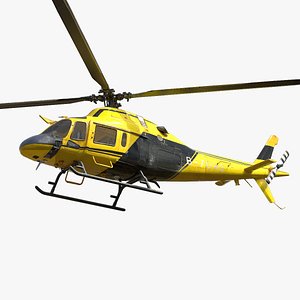 Helicopter C Yellow AW119KX model