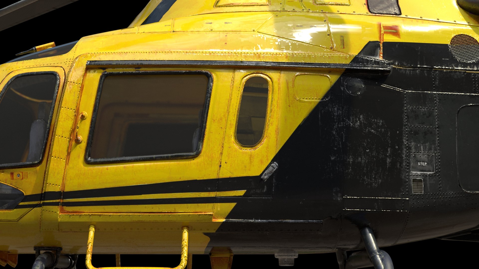 Helicopter C Yellow AW119KX model - TurboSquid 1781948