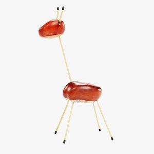 3D chestnut animal 3