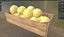 Cantaloupe Melon Wooden Crate