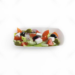 Salad vegetable onion lettuce tomato mold plate 3D model