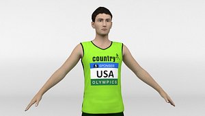 3D 4 Athlete Runners Collections